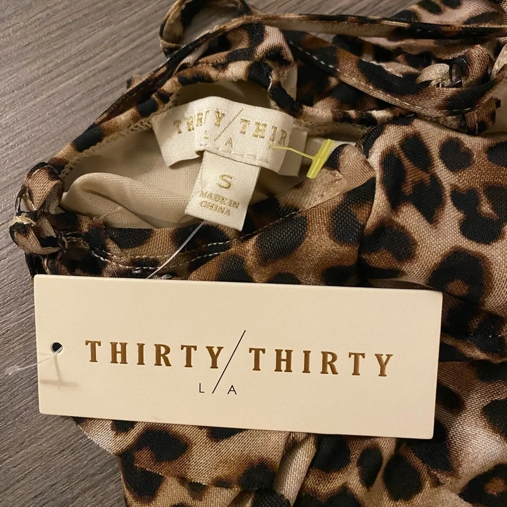 Leopard Print Ruffle Dress - Picture 3 of 3